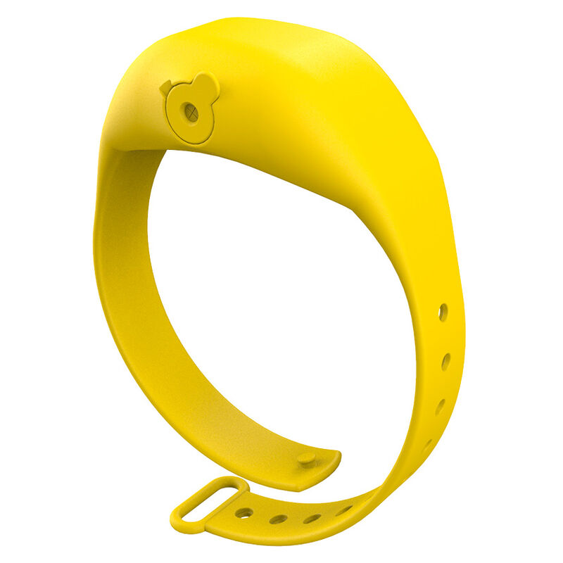 adjustable gel dispenser bracelet  yellow  adult