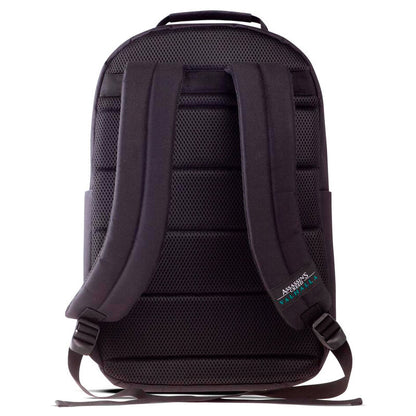 Schwarzer  im Siebdruckverfahren bedruckter Assassin's Creed Valhalla Rucksack