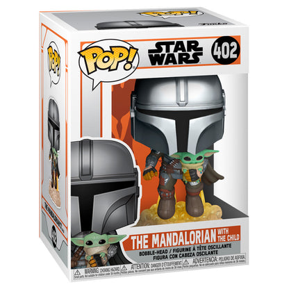 POP Figure Star Wars The Mandalorian Mando Flying with Jet Pack