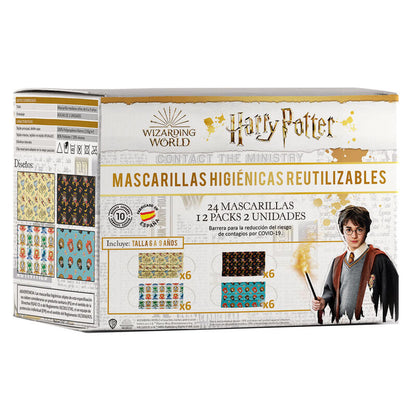 Wielorazowa maska ​​na twarz Harry Potter 6 9 lat różne kolory
