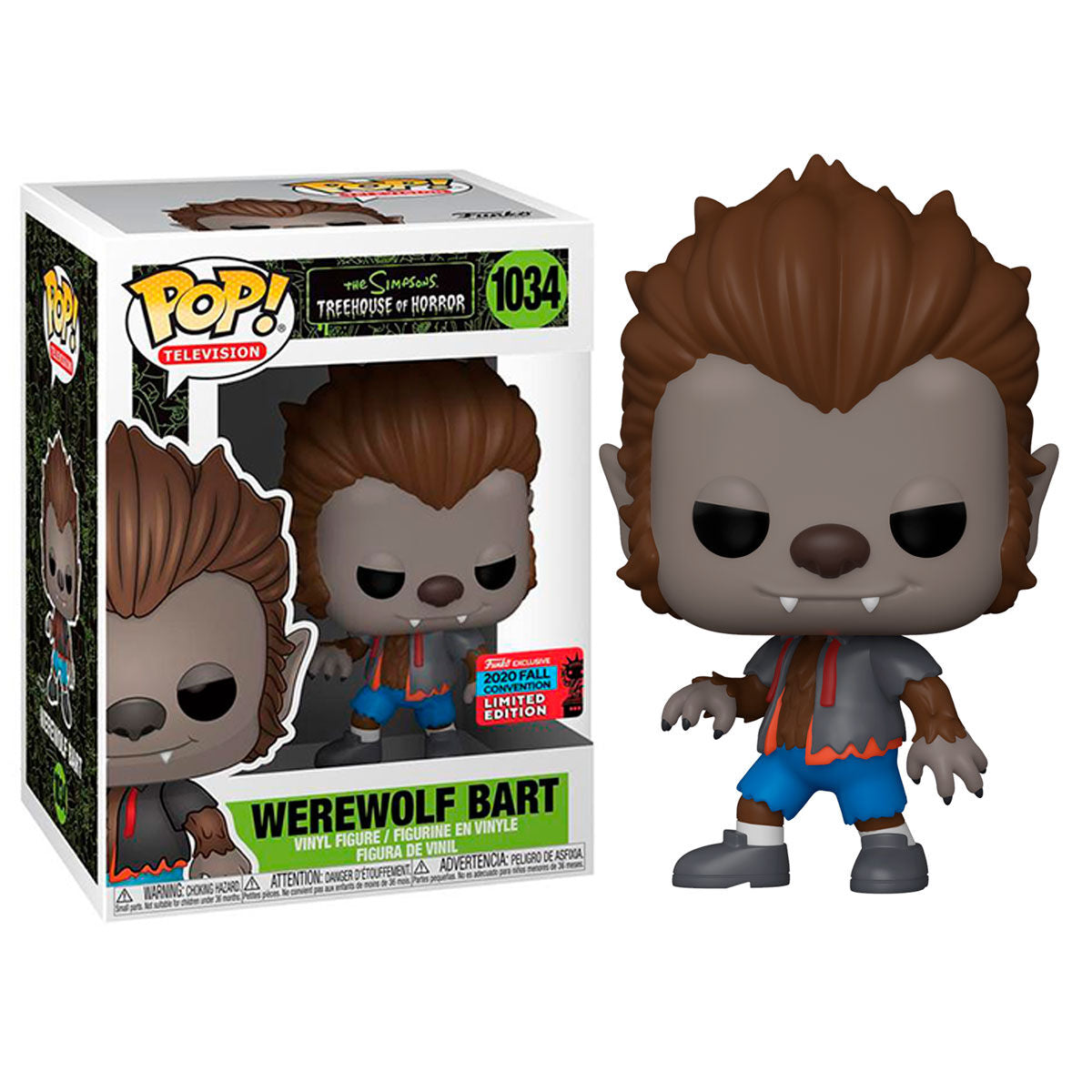 pop figure the simpsons werewolf bart exclusive