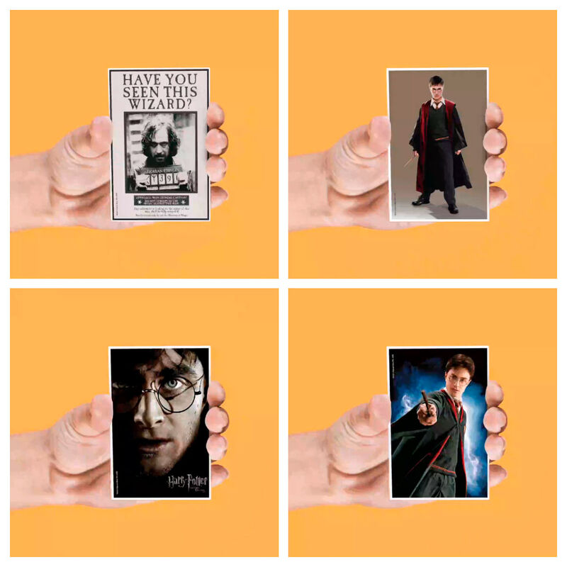 set of 4 harry potter lenticular magnets  assorted