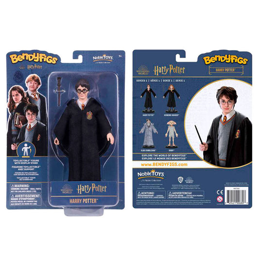 bendyfigs harry potter malleable figure with wand  19cm