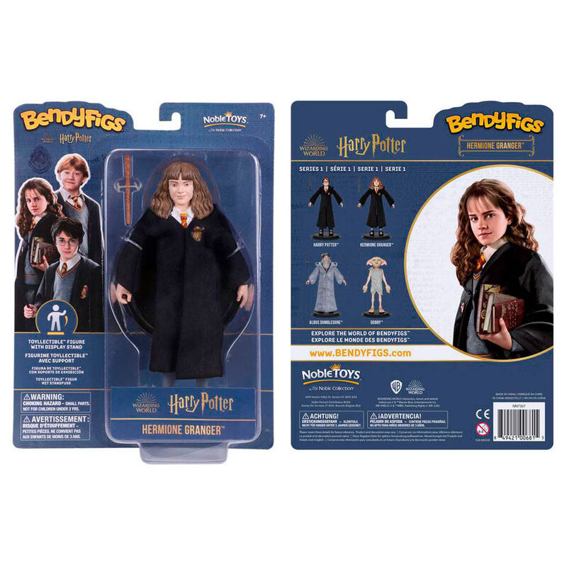 bendyfigs hermione malleable figure with harry potter wand 19cm