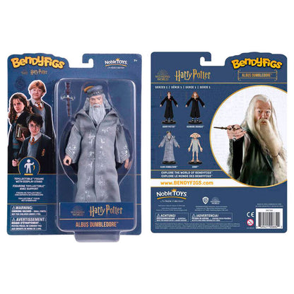 bendyfigs malleable figure dumbledore with harry potter wand 19cm