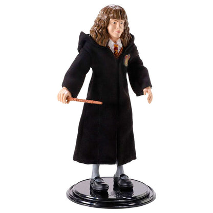 Bendyfigs Hermine Figur  biegsam  mit Harry Potter Zauberstab  19 cm