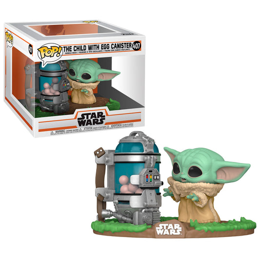 pop figure star wars the mandalorian child with canister