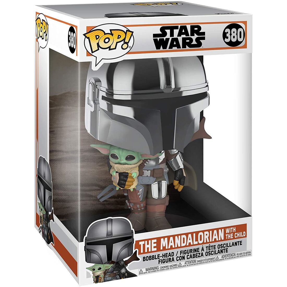 POP Figure Star Wars Mandalorian with Yoda Child 25cm