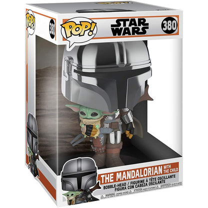 POP Figure Star Wars Mandalorian with Yoda Child 25cm