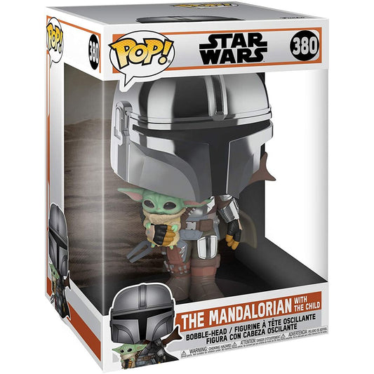POP Figure Star Wars Mandalorian with Yoda Child 25cm