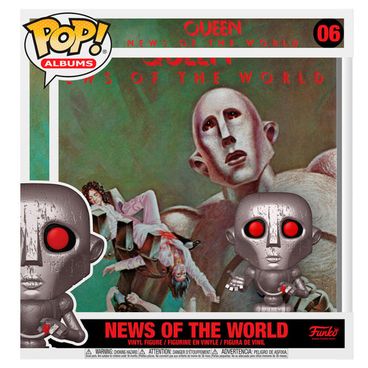 pop figure queen news of the world with album case
