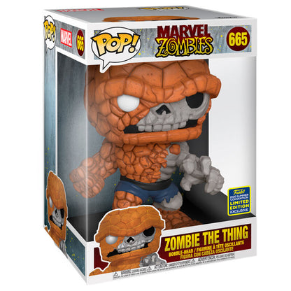 Figura POP exclusiva de Marvel Zombies The Thing de 25 cm