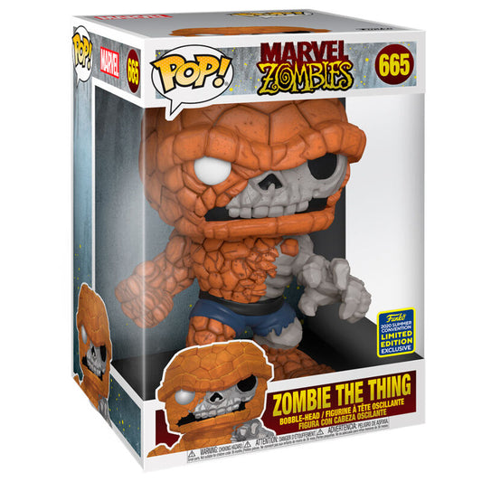 Figura POP exclusiva de Marvel Zombies The Thing de 25 cm