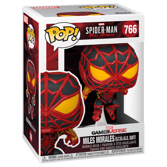 Action figure POP Marvel Spiderman Miles Morales tuta S T R I K E