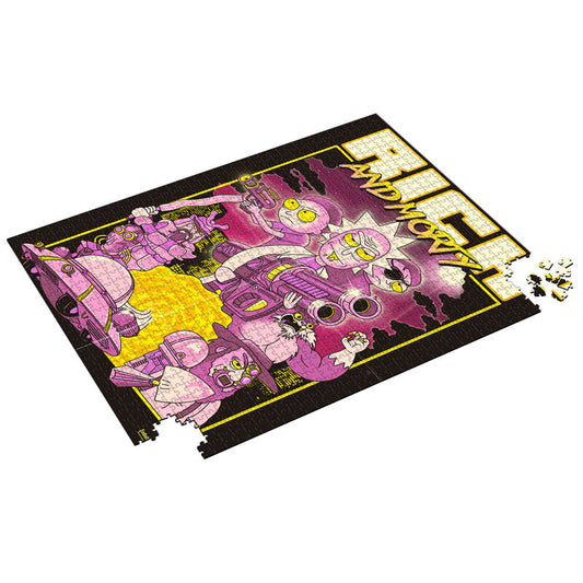 Puzzle Retro Poster Rick and Morty 1000 pieces