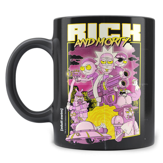 Tazza con poster retrò di Rick and Morty
