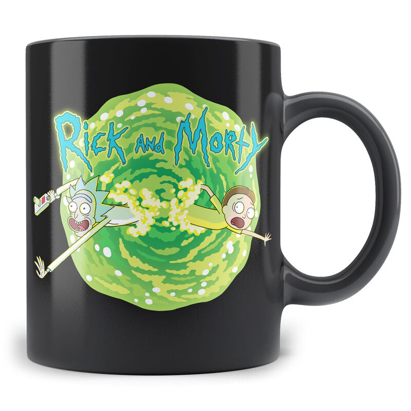 rick and morty logo mug