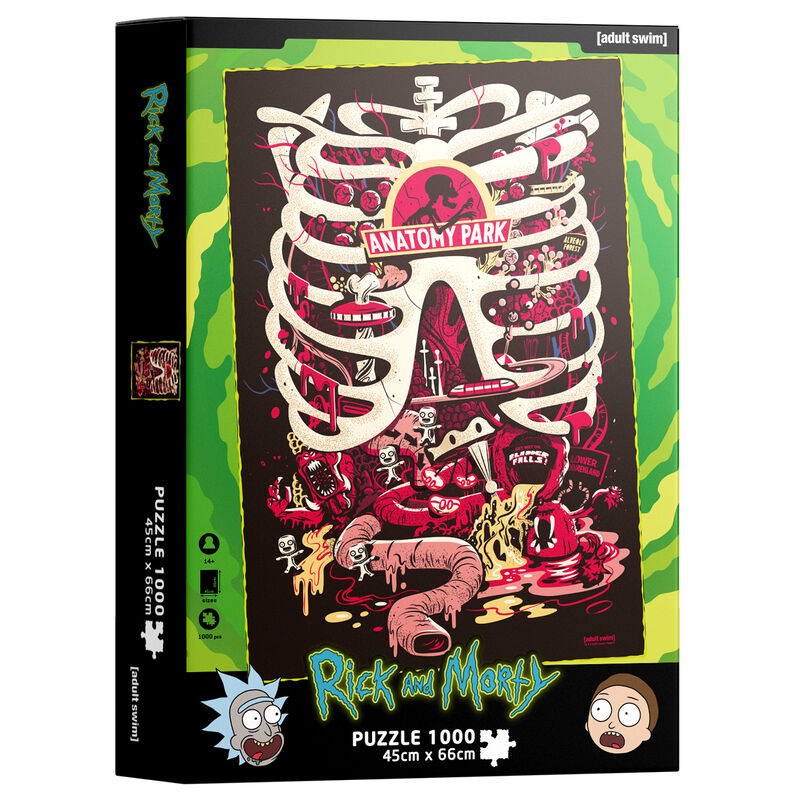 puzzle anatomy park rick and morty 1000 pieces