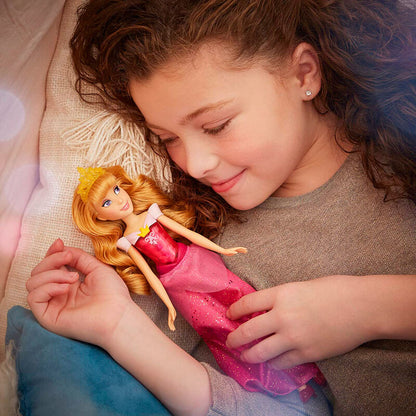 Boneca Aurora da Bela Adormecida da Disney com Glitter Real