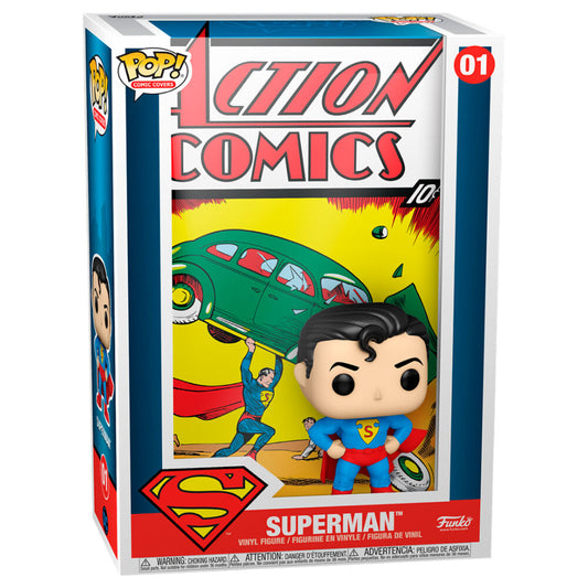 figure pop comic cover dc superman action comic