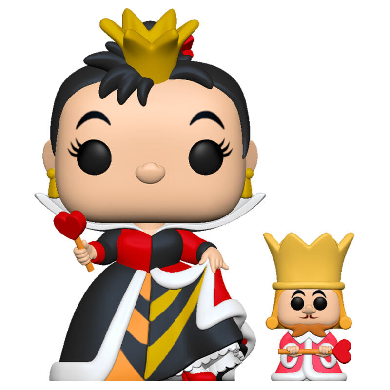 disney pop figure alice in wonderland queen with king