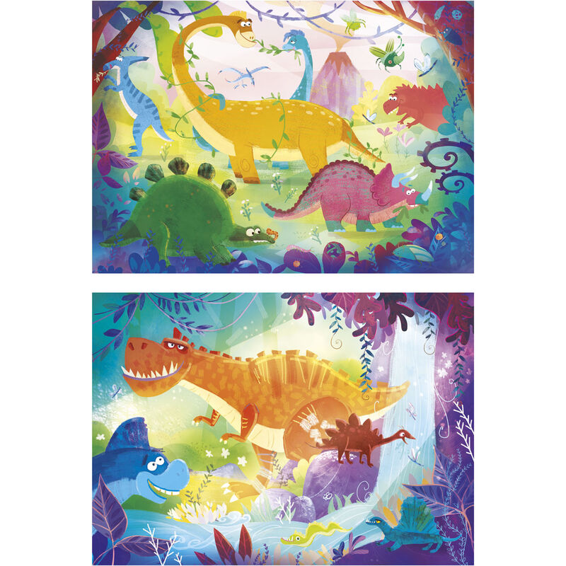 Puzzle di dinosauri 2x20 pezzi