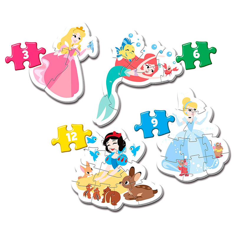 Puzzle Il mio primo puzzle Principesse Disney 3 6 9 12 pezzi