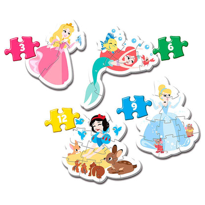 Puzzle Il mio primo puzzle Principesse Disney 3 6 9 12 pezzi