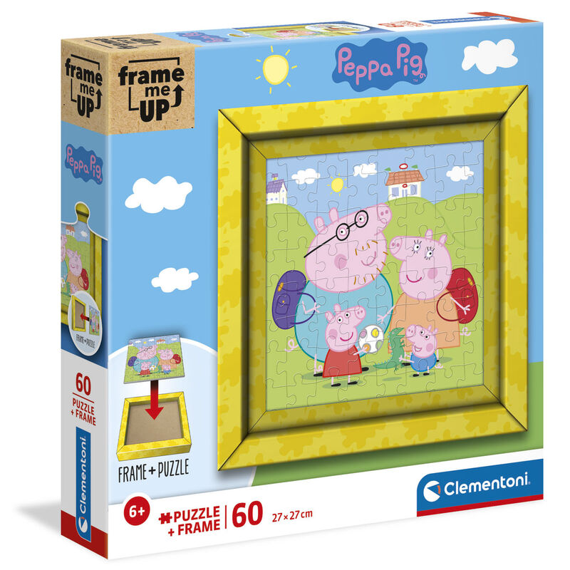 puzzle frame me up peppa pig 60pcs