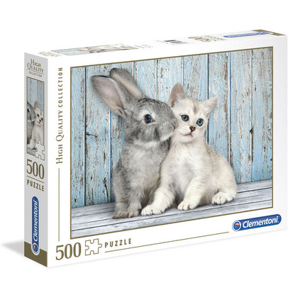 cat and rabbit puzzle 500pcs