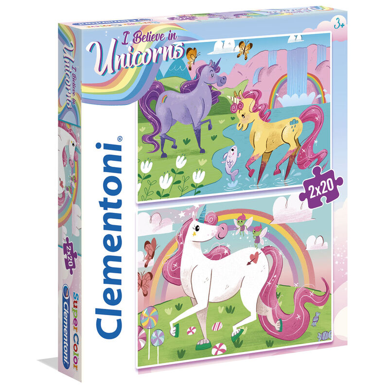unicorn puzzle 2x20pcs