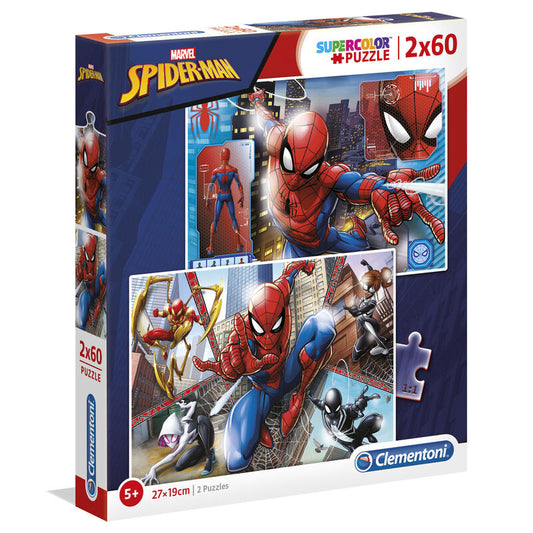 puzzle spiderman marvel 2x60pcs