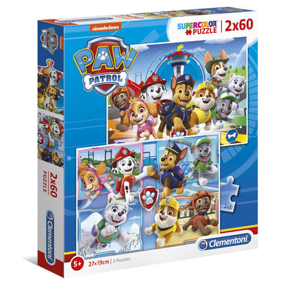 Puzzle Paw Patrol 2x60 pezzi