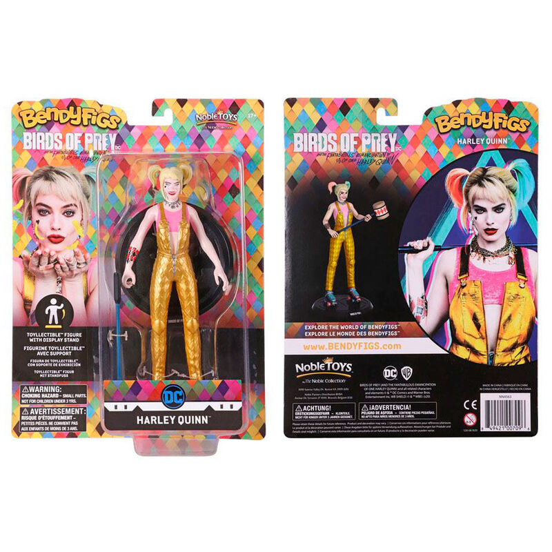 bendyfigs harley quinn dc comics malleable figure 19cm