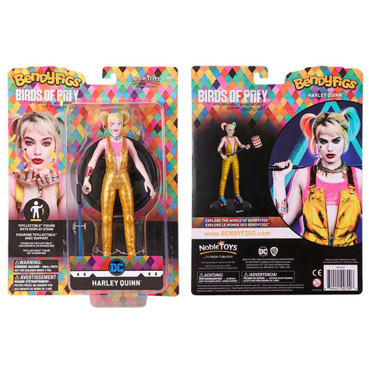 bendyfigs harley quinn dc comics malleable figure 19cm