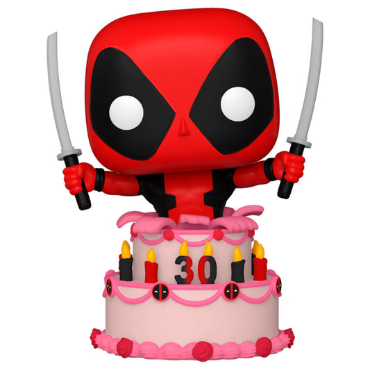Statuetta POP Marvel Deadpool 30° anniversario Deadpool in Cake