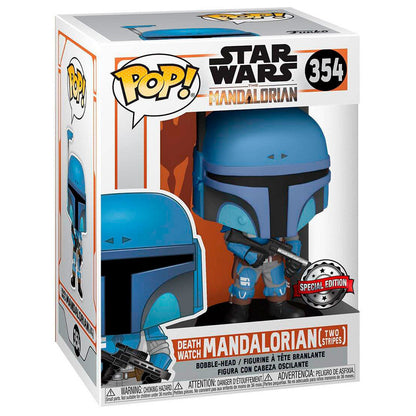 POP Figure Star Wars Mandalorian Death Watch Mandalorian Two Stripes Exclusive