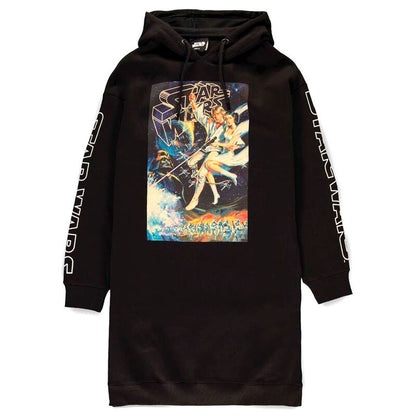 star wars women's hooded sweatshirt dress