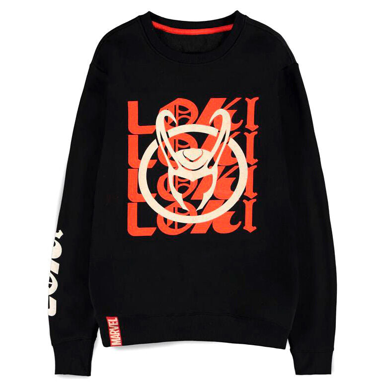 logo text loki marvel sweatshirt