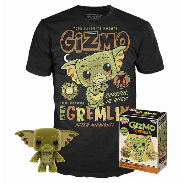 pop figure set & tee gremlins gizmo exclusive s