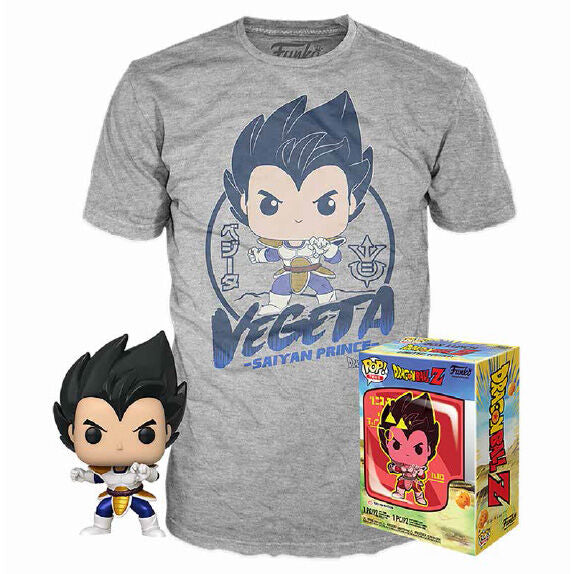 pop figure & tee set dragon ball z vegeta