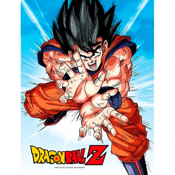 goku kame dragon ball z glass poster