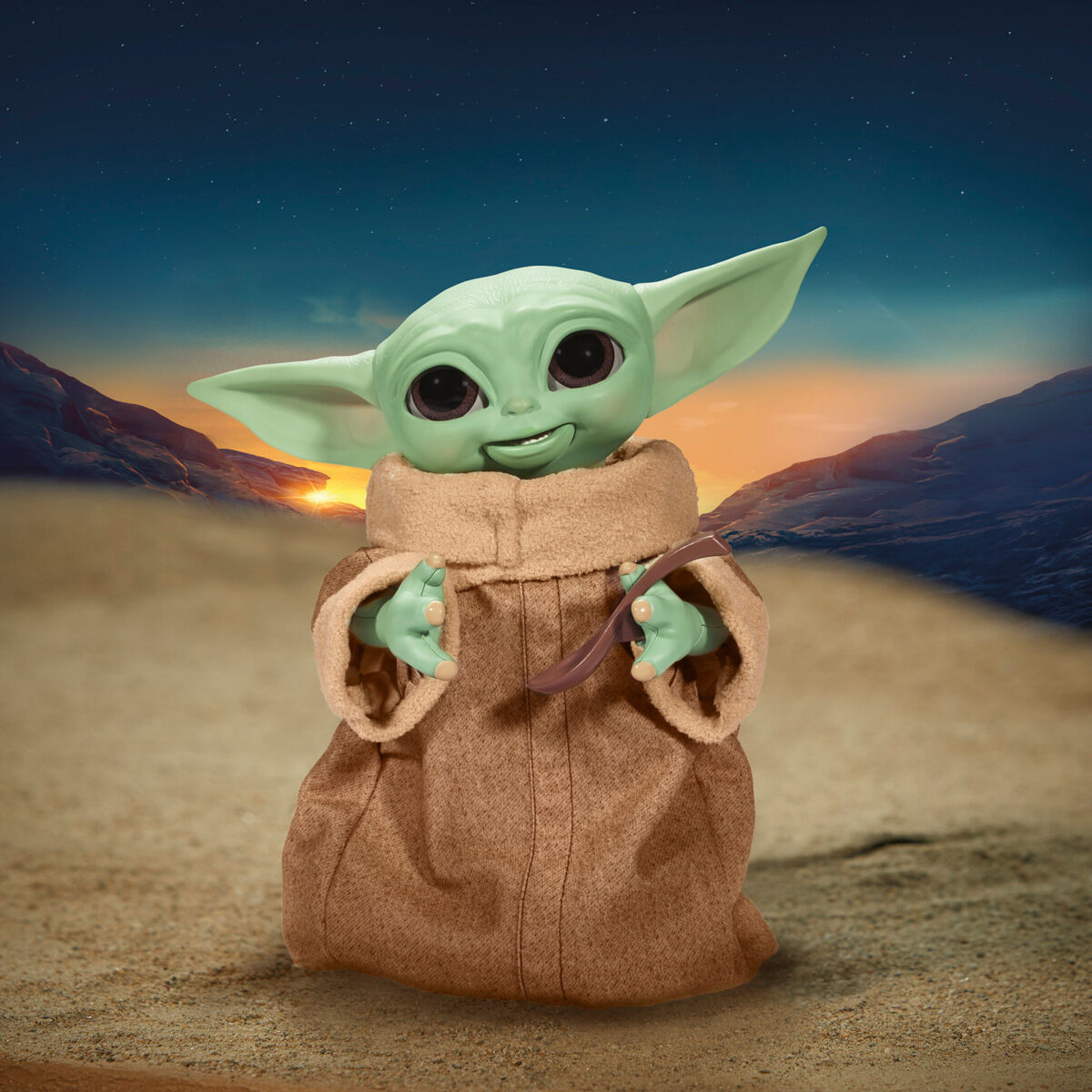 animatronic figure baby yoda the child mandalorian star wars