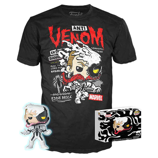pop figure & tee set marvel anti venom