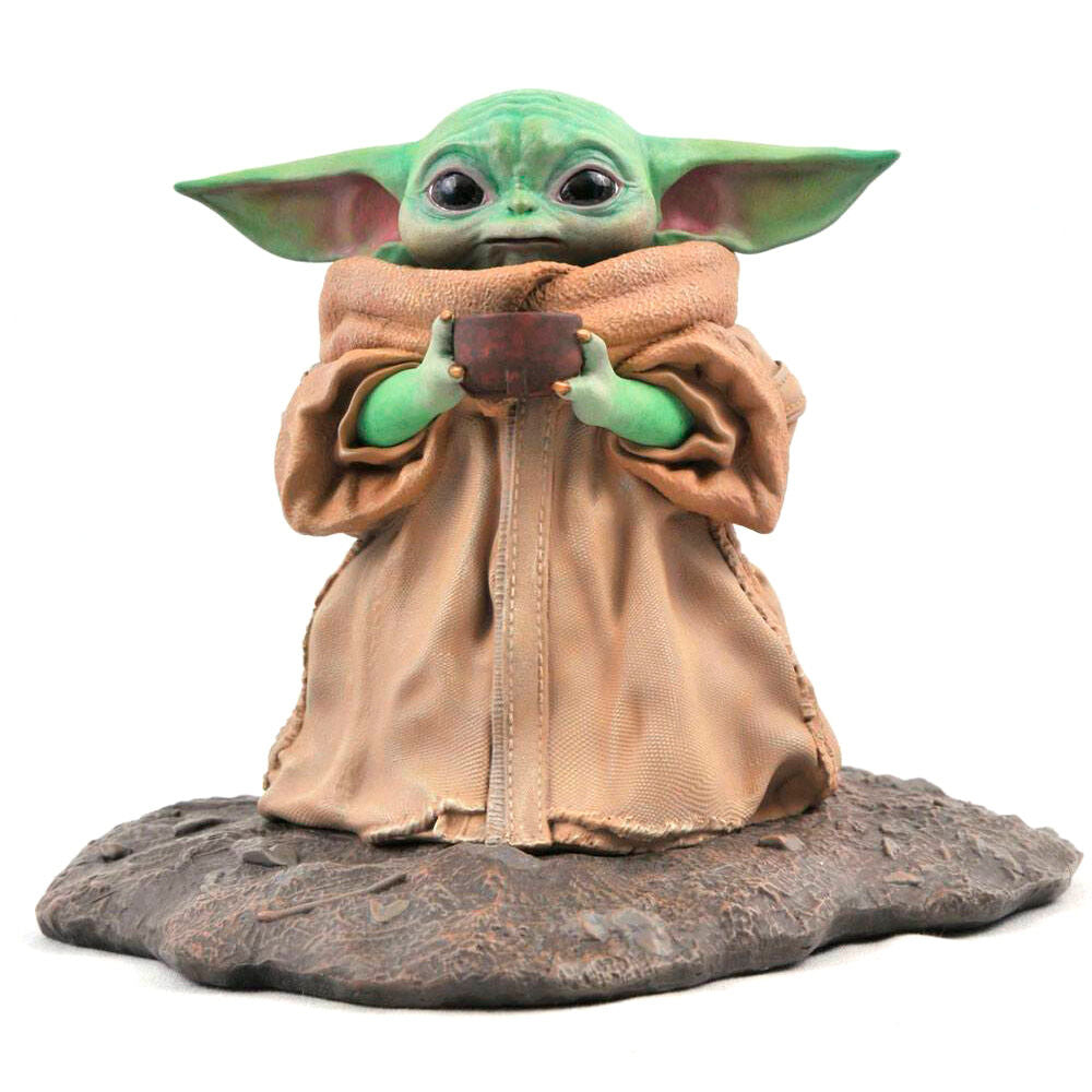 premier collection the child soup the mandalorian star wars statue 17cm