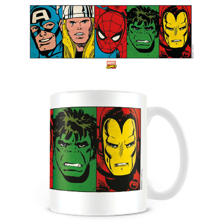 faces avengers marvel mug