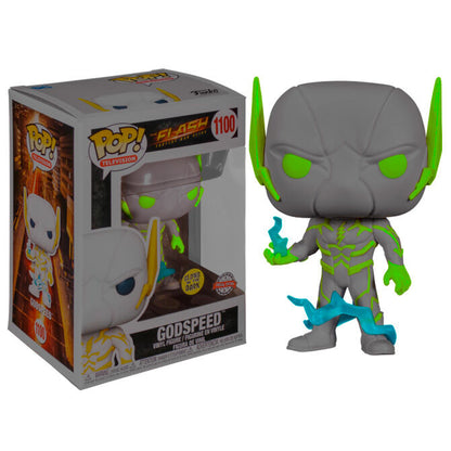 POP Figur DC Comics The Flash Godspeed Leuchtet im Dunkeln Exklusiv