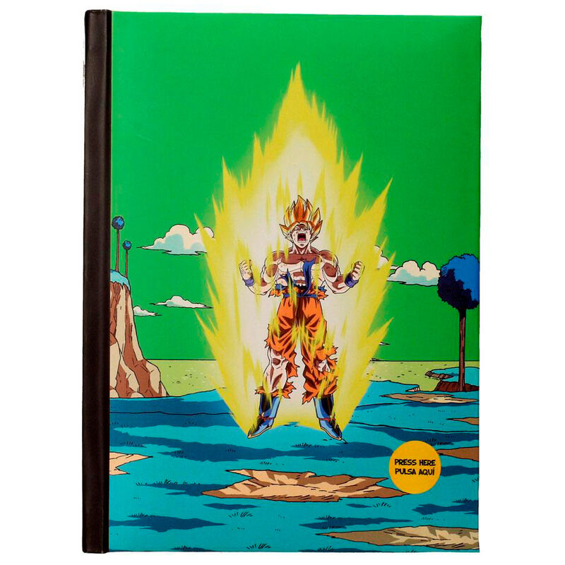 a5 namek final battle dragon ball z notebook with light