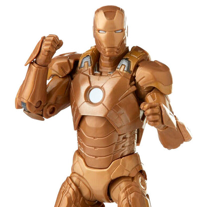 Blister 2 figures Happy Hogan and Iron Man Mark XXI Iron Man 3 The Infinity Saga Marvel 15cm