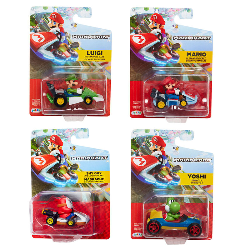 mario kart racers figure 6cm assorted